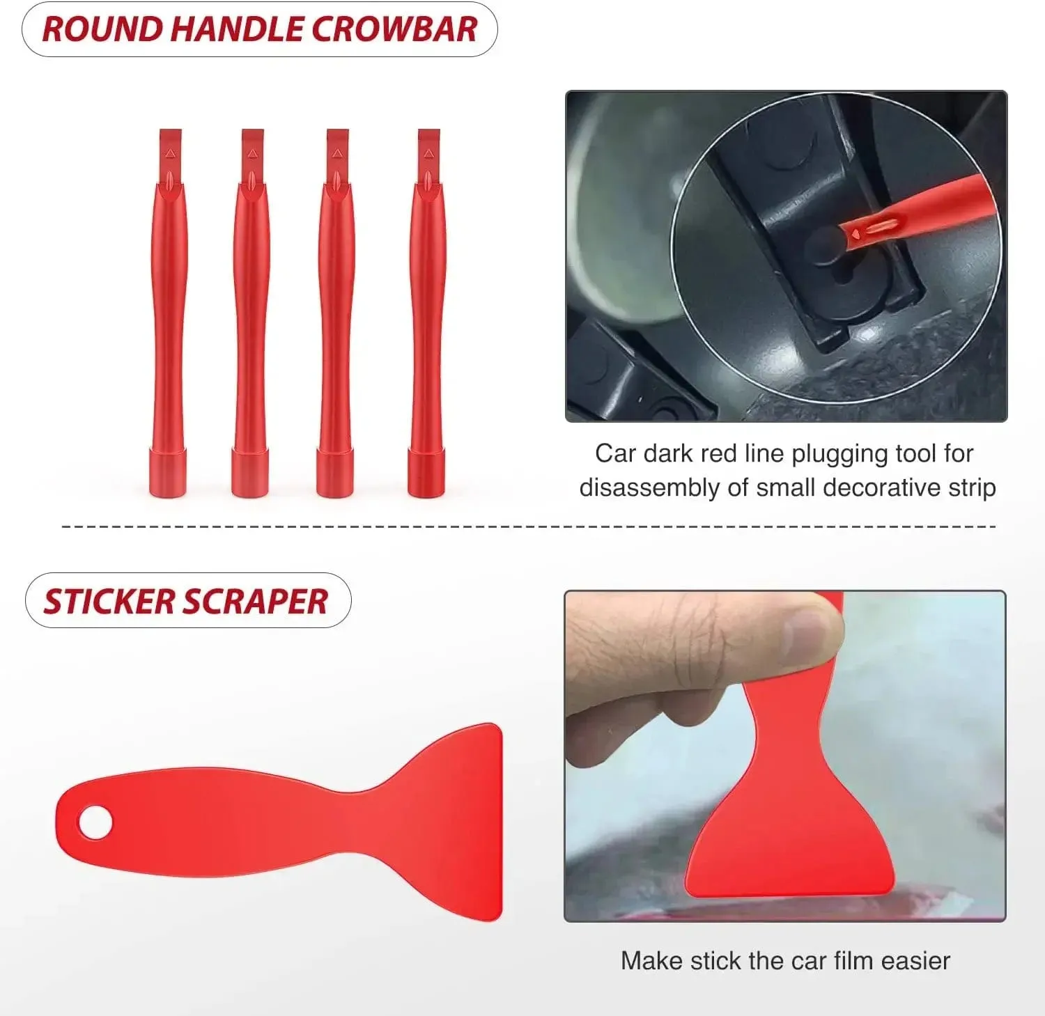 102 Pcs Trim Removal Tool Kit Red