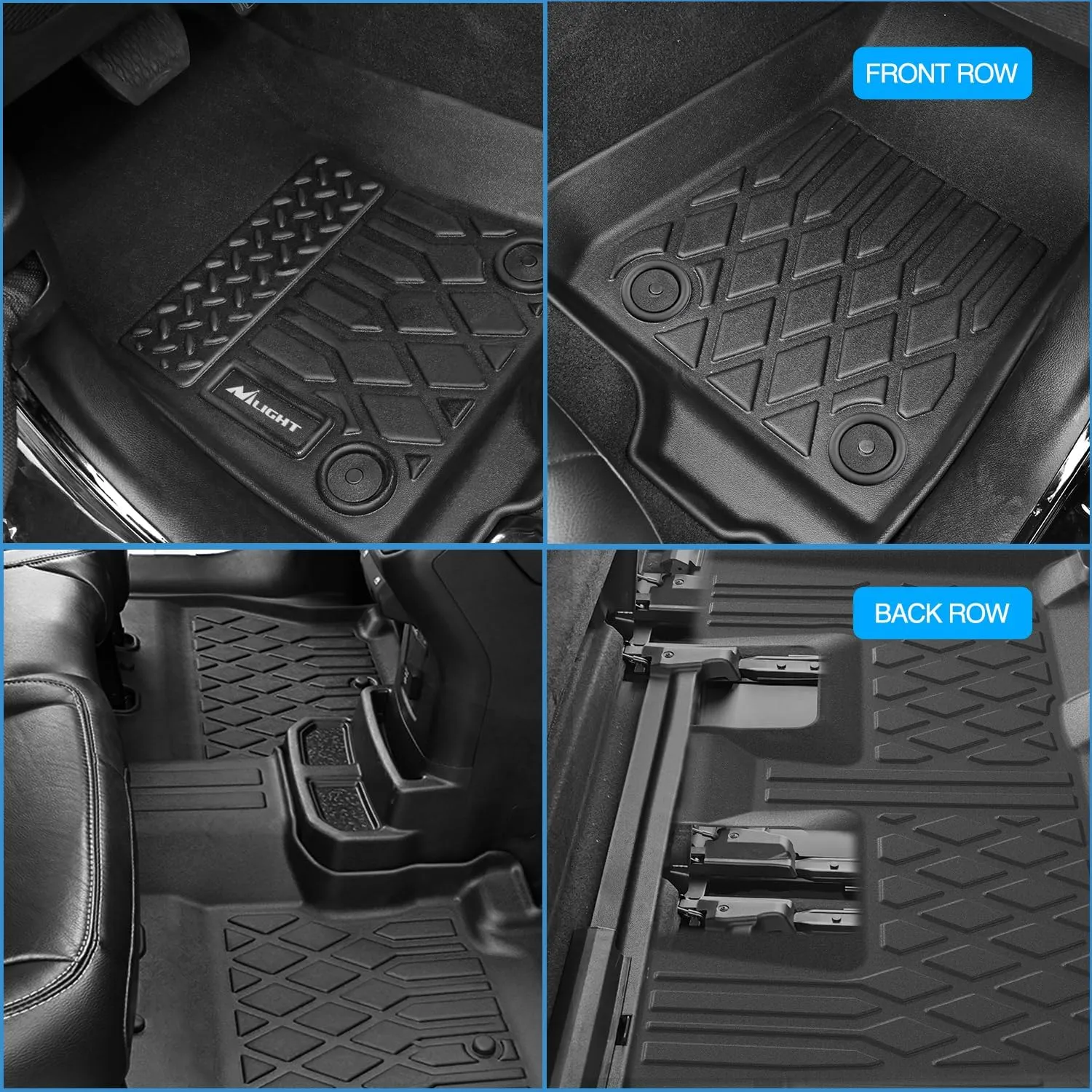 2020-2025 Toyota Highlander w/Center Console NOT fit Hybrid TPE Floor Mats