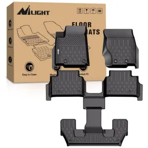 2021-2025 Jeep Wrangler JL Unlimited 4 Door 6 Passenger Without Center Console TPE Floor Mats