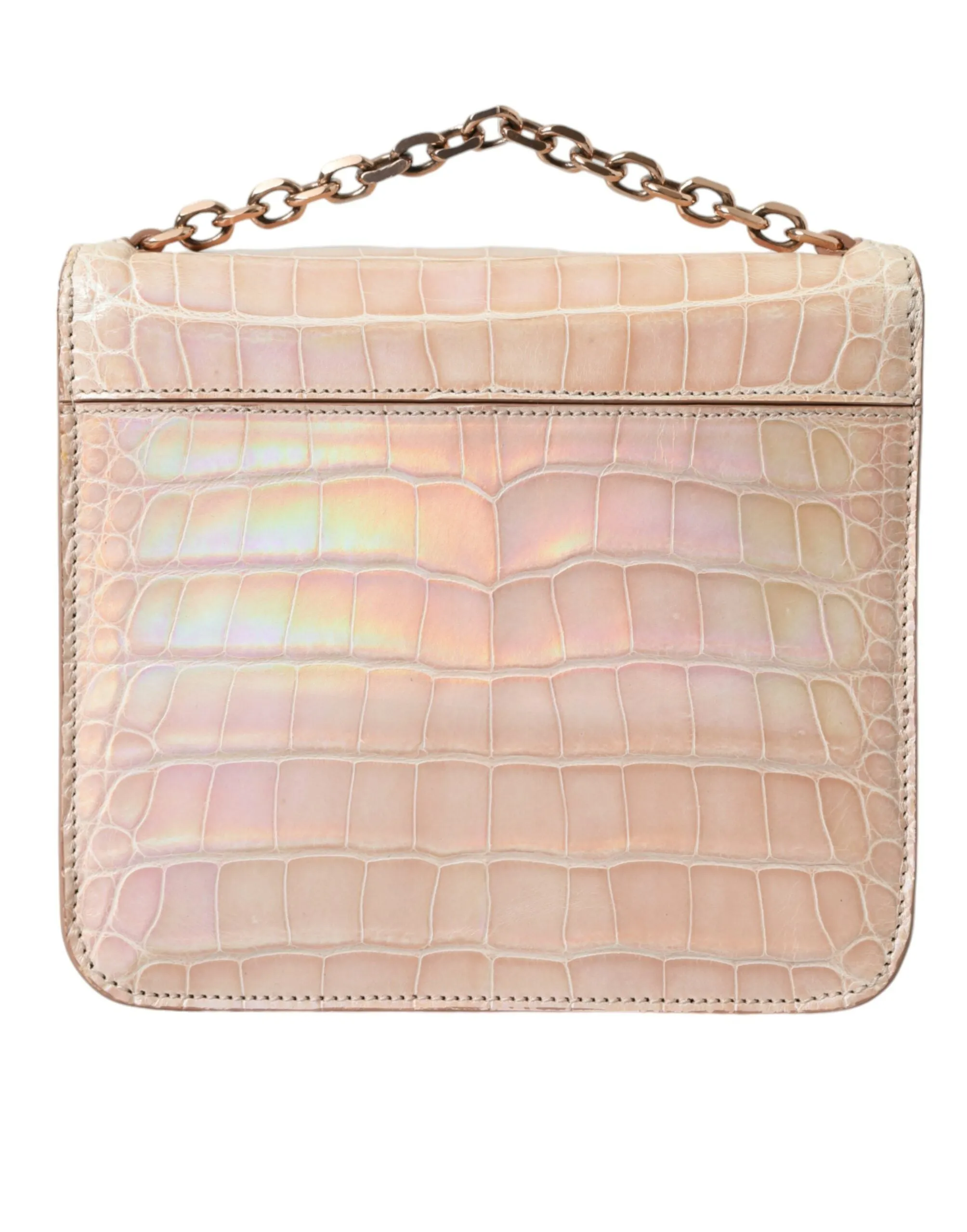 Balenciaga Elegant Mini Chain Beige Clutch for Evening Women's Elegance