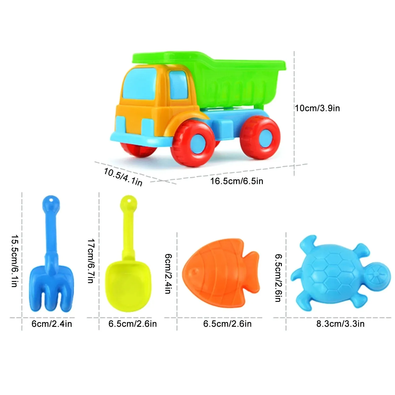 Beach Toys for Kids，5 Piece Beach Toy Sand Set Sand Play Sandpit Toy Summer Outdoor Toy