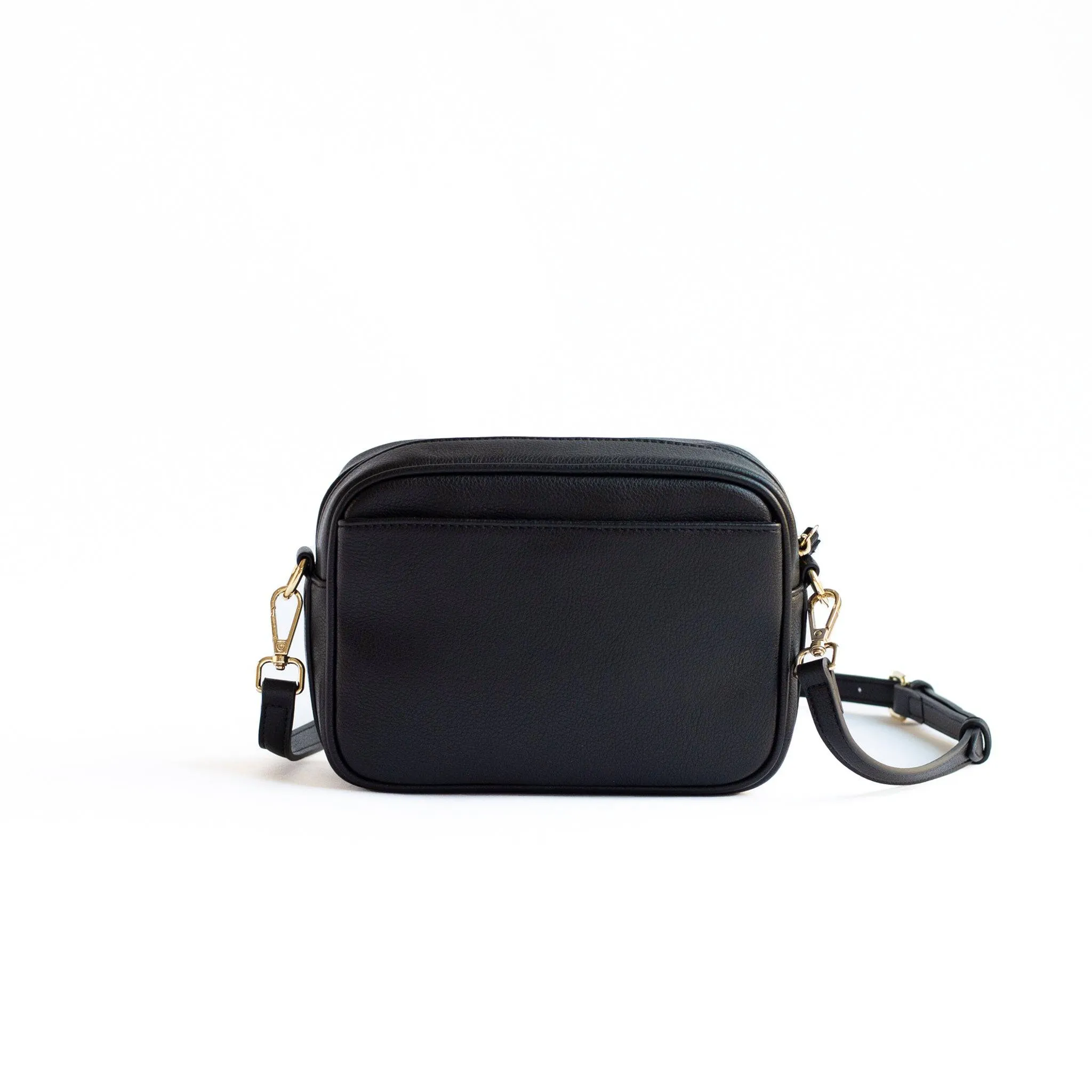 Black Classic Zip Crossbody