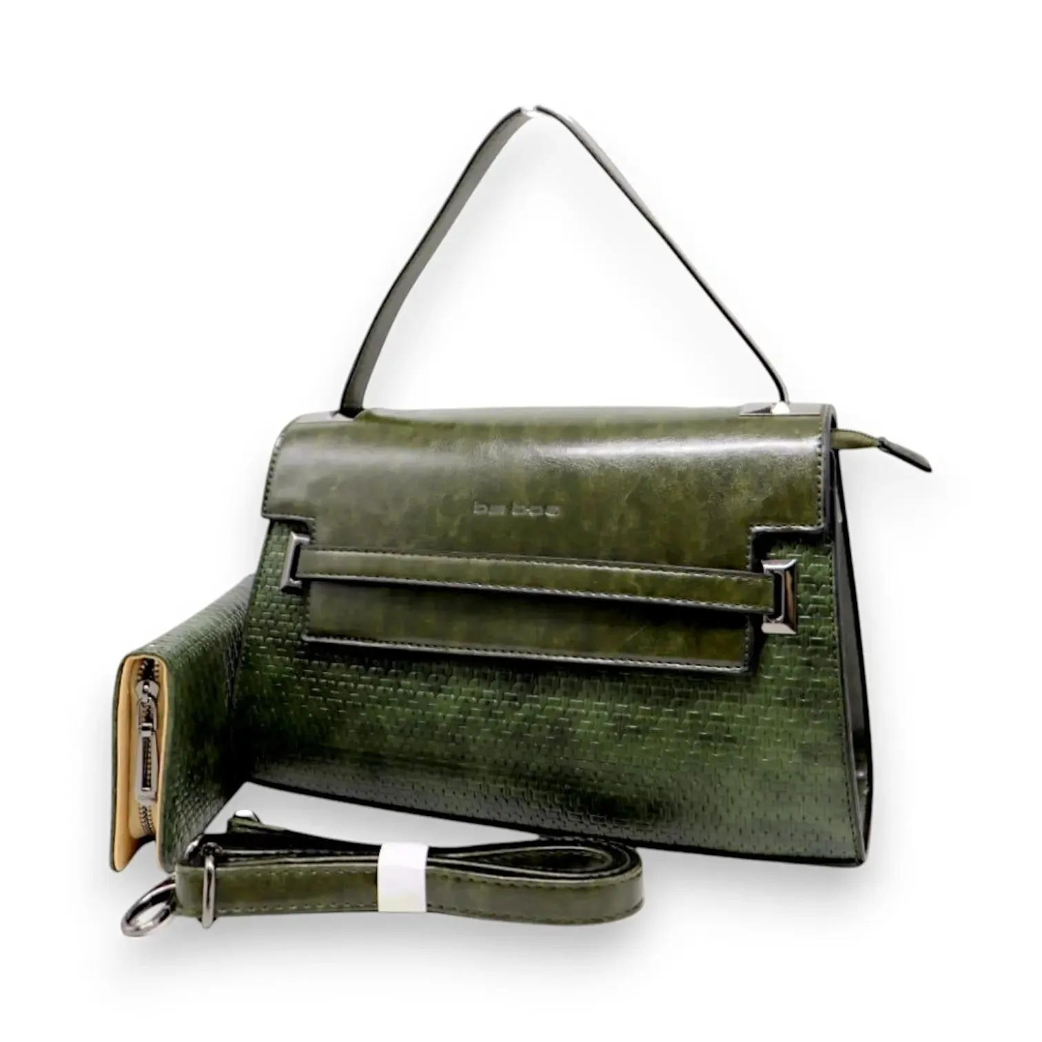 BS Modern Textured Crossbody Bag with Wallet