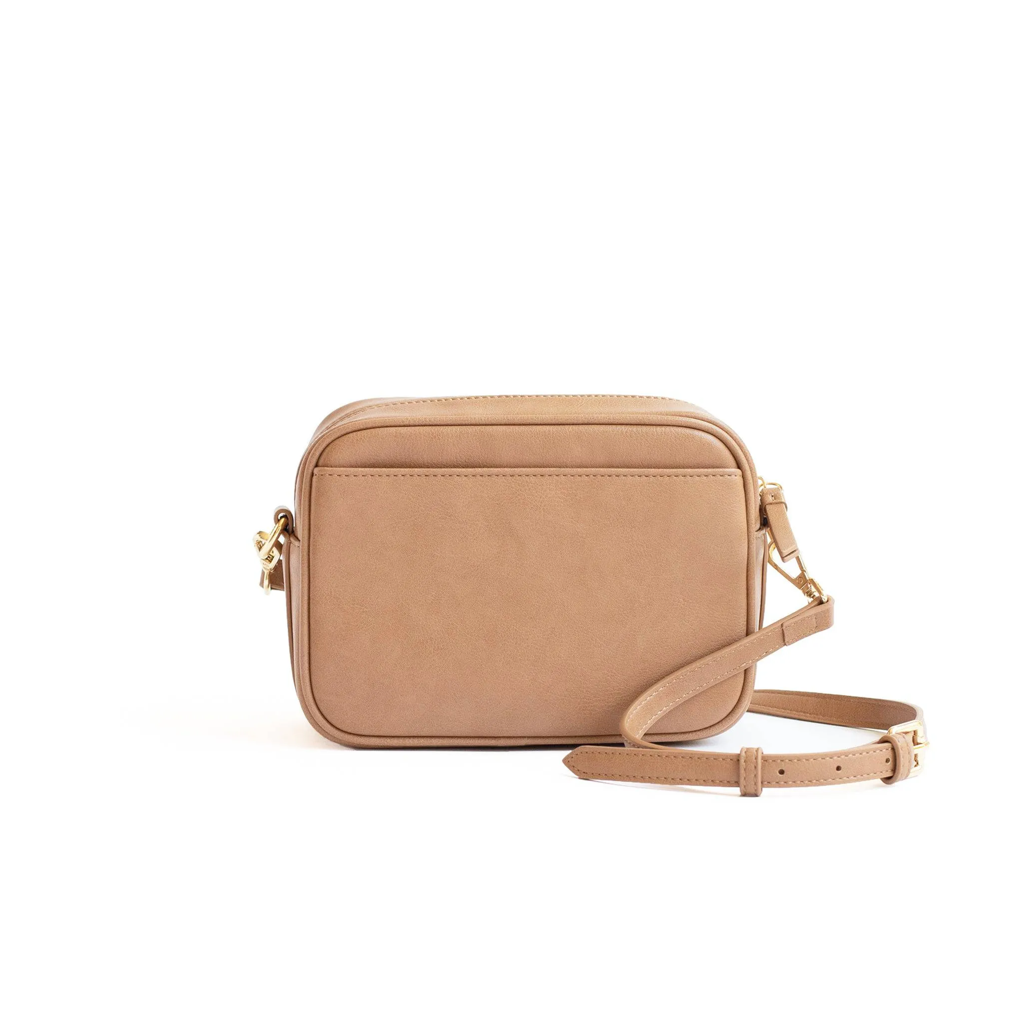 Camel Classic Zip Crossbody