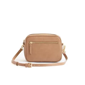 Camel Classic Zip Crossbody
