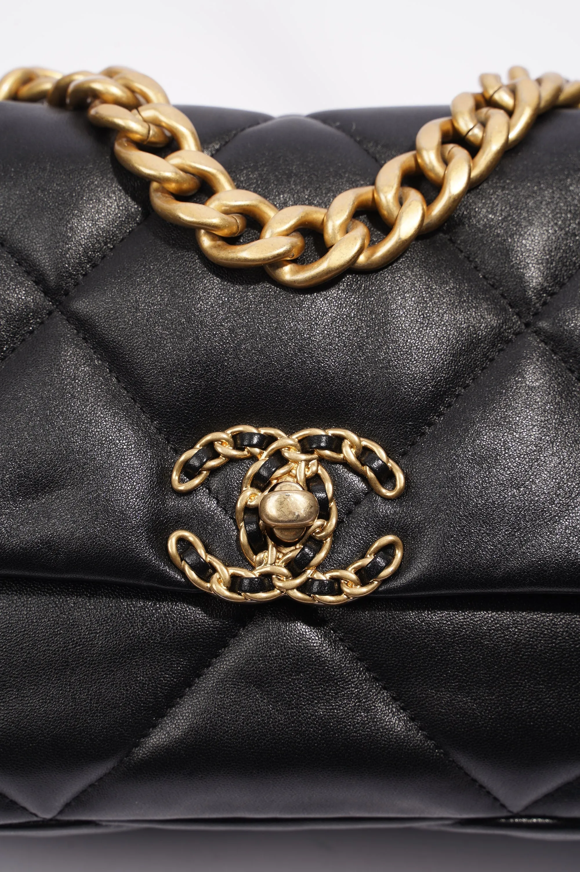 Chanel 19 Bag Black Lambskin Small