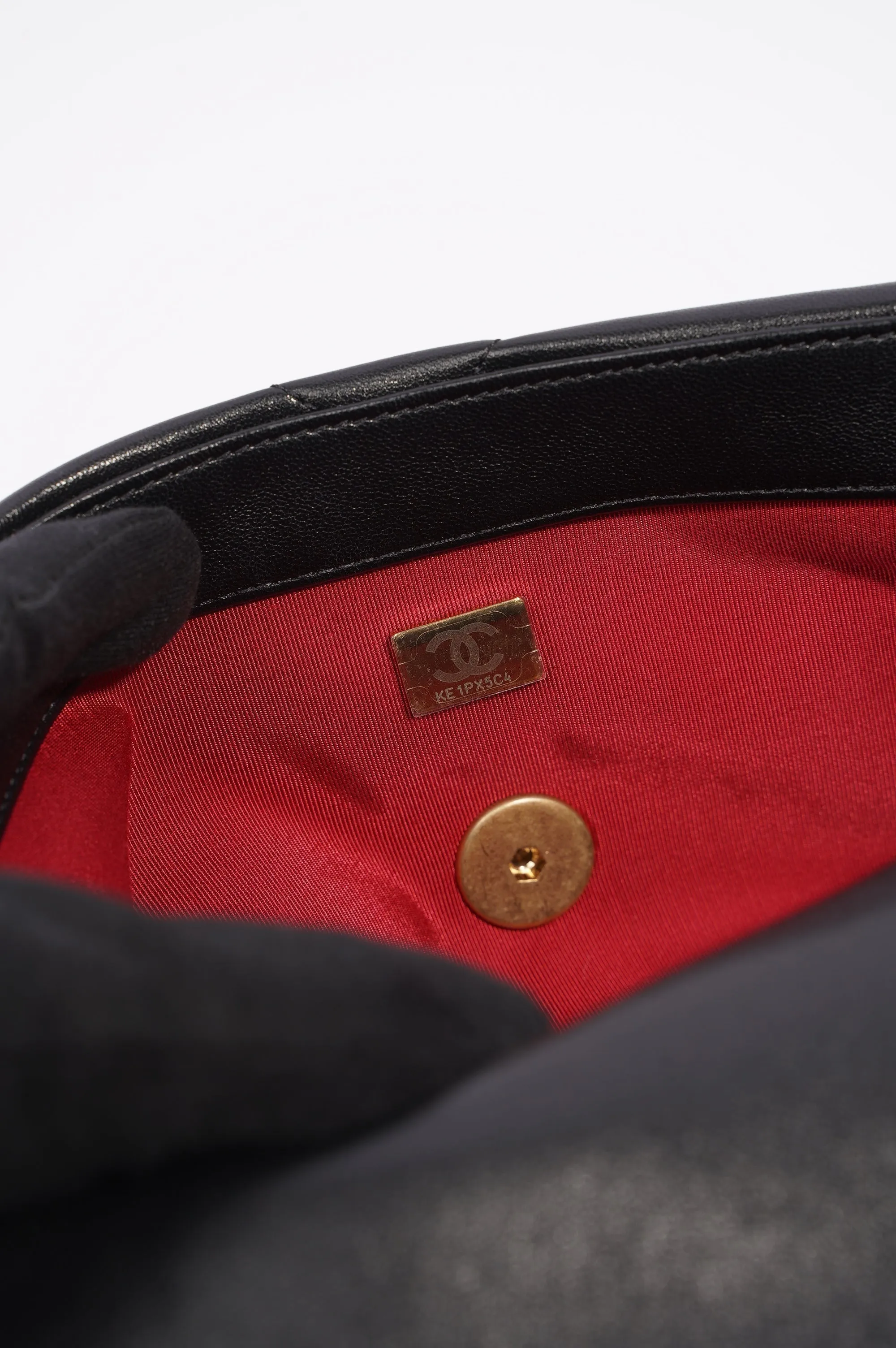 Chanel 19 Bag Black Lambskin Small