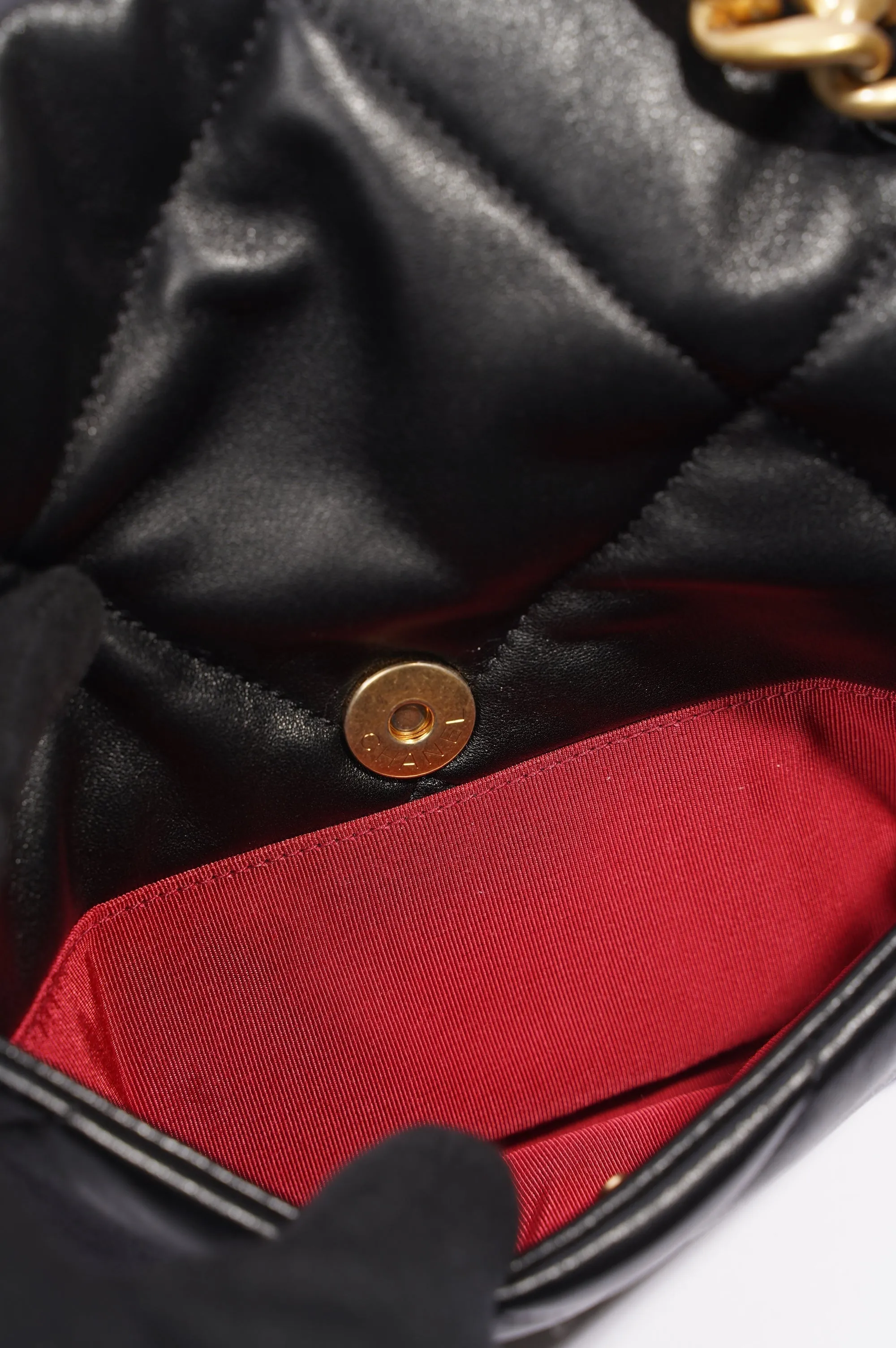 Chanel 19 Bag Black Lambskin Small