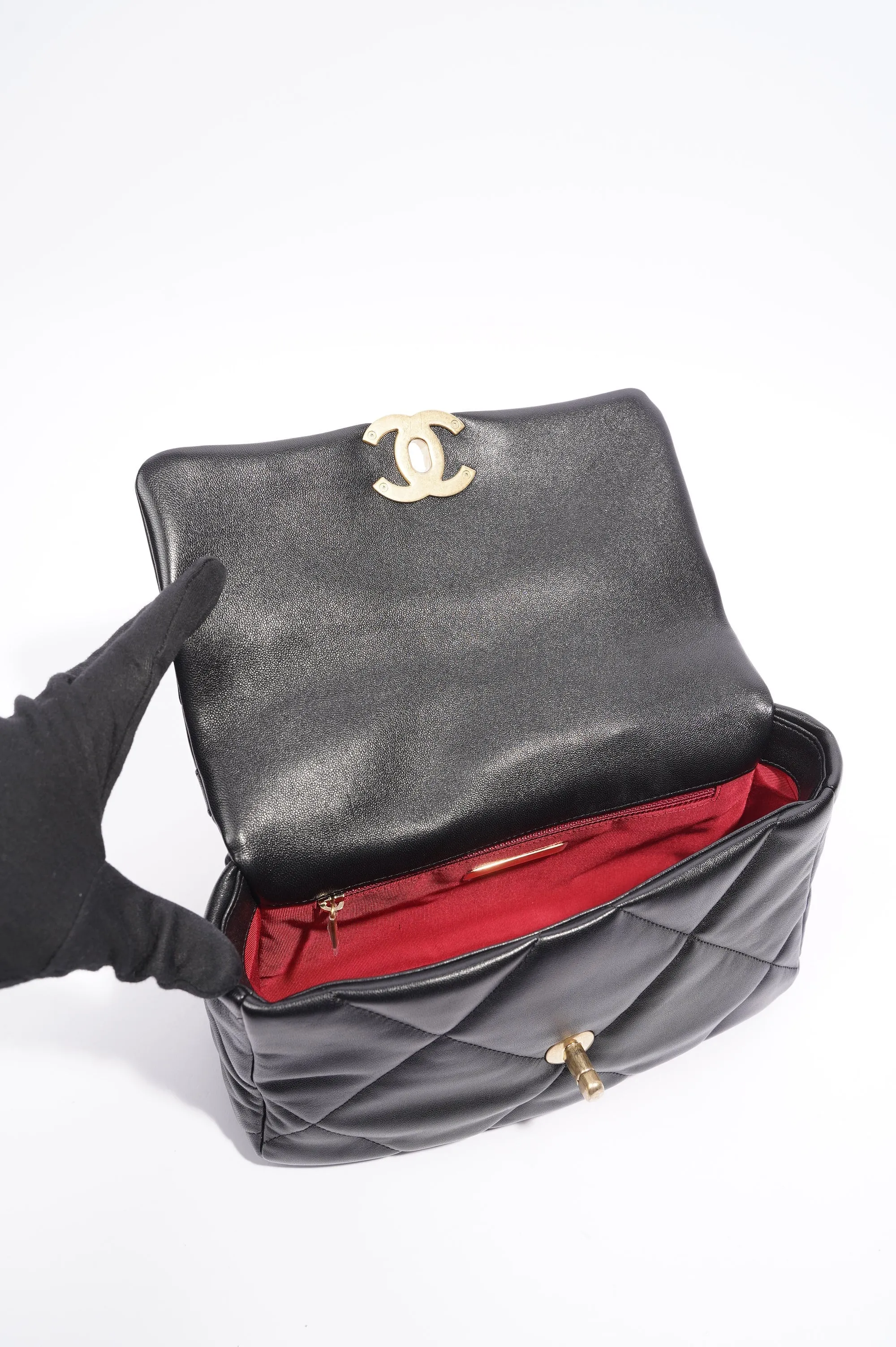 Chanel 19 Bag Black Lambskin Small