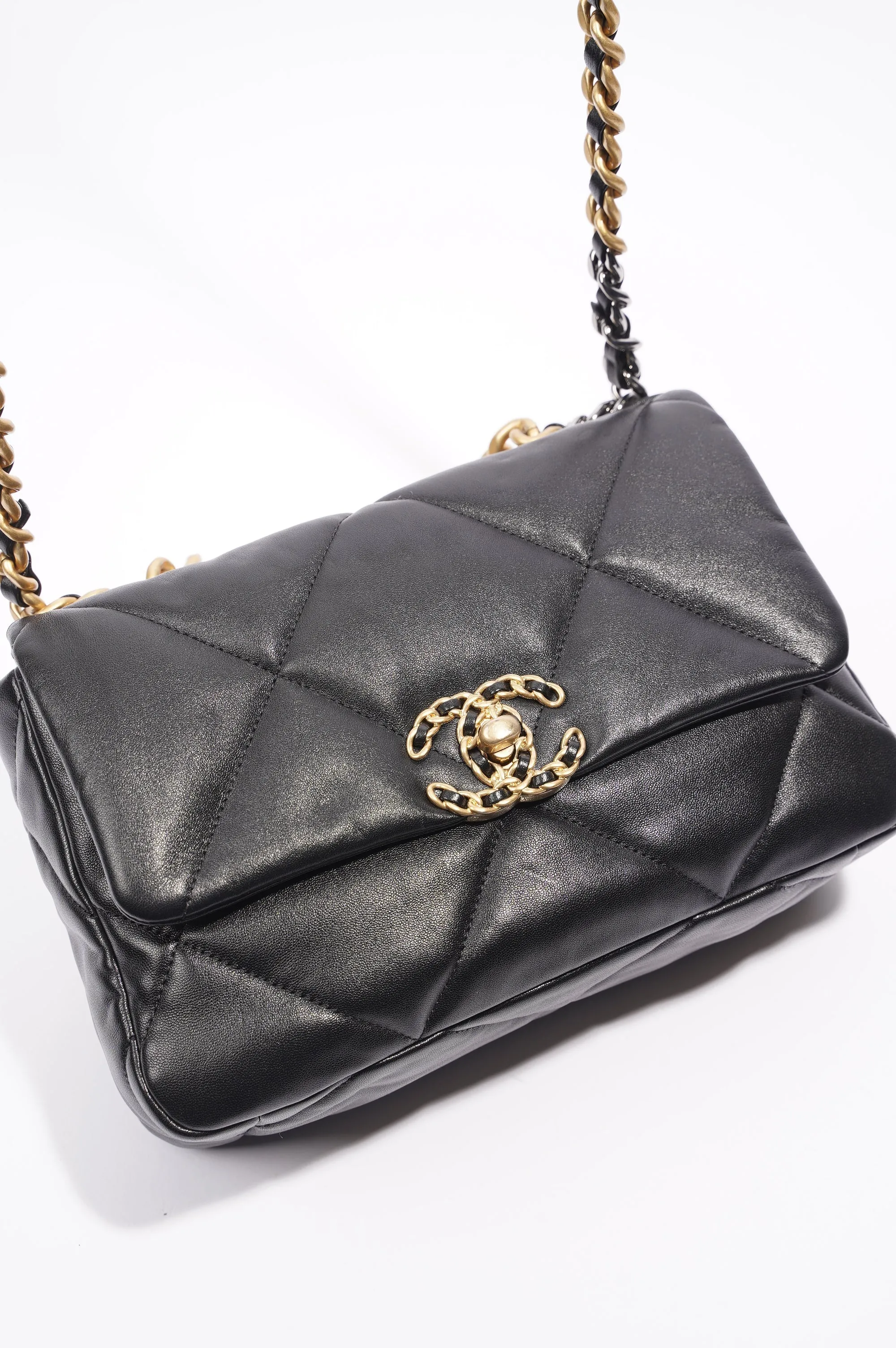 Chanel 19 Bag Black Lambskin Small