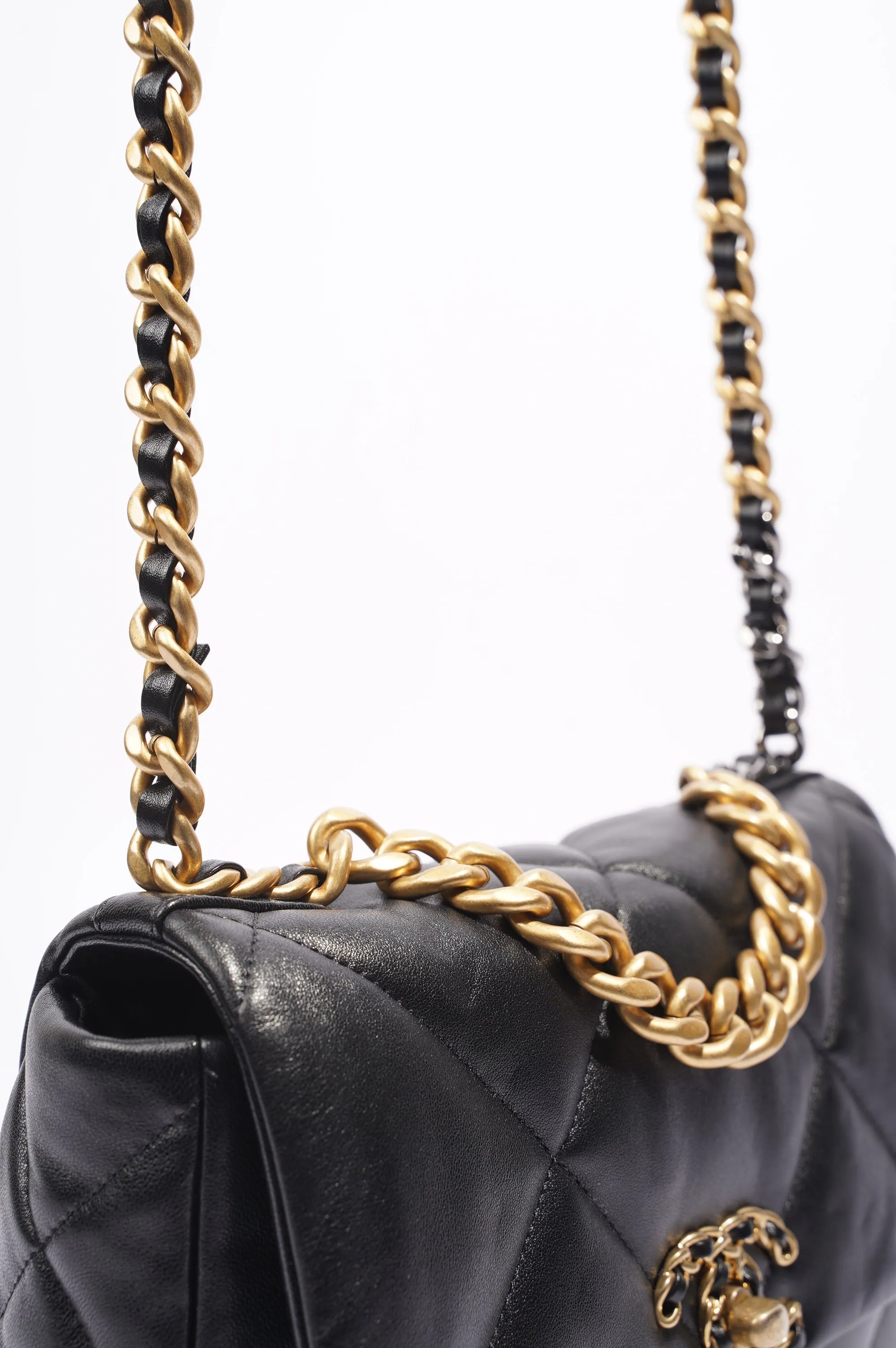 Chanel 19 Bag Black Lambskin Small