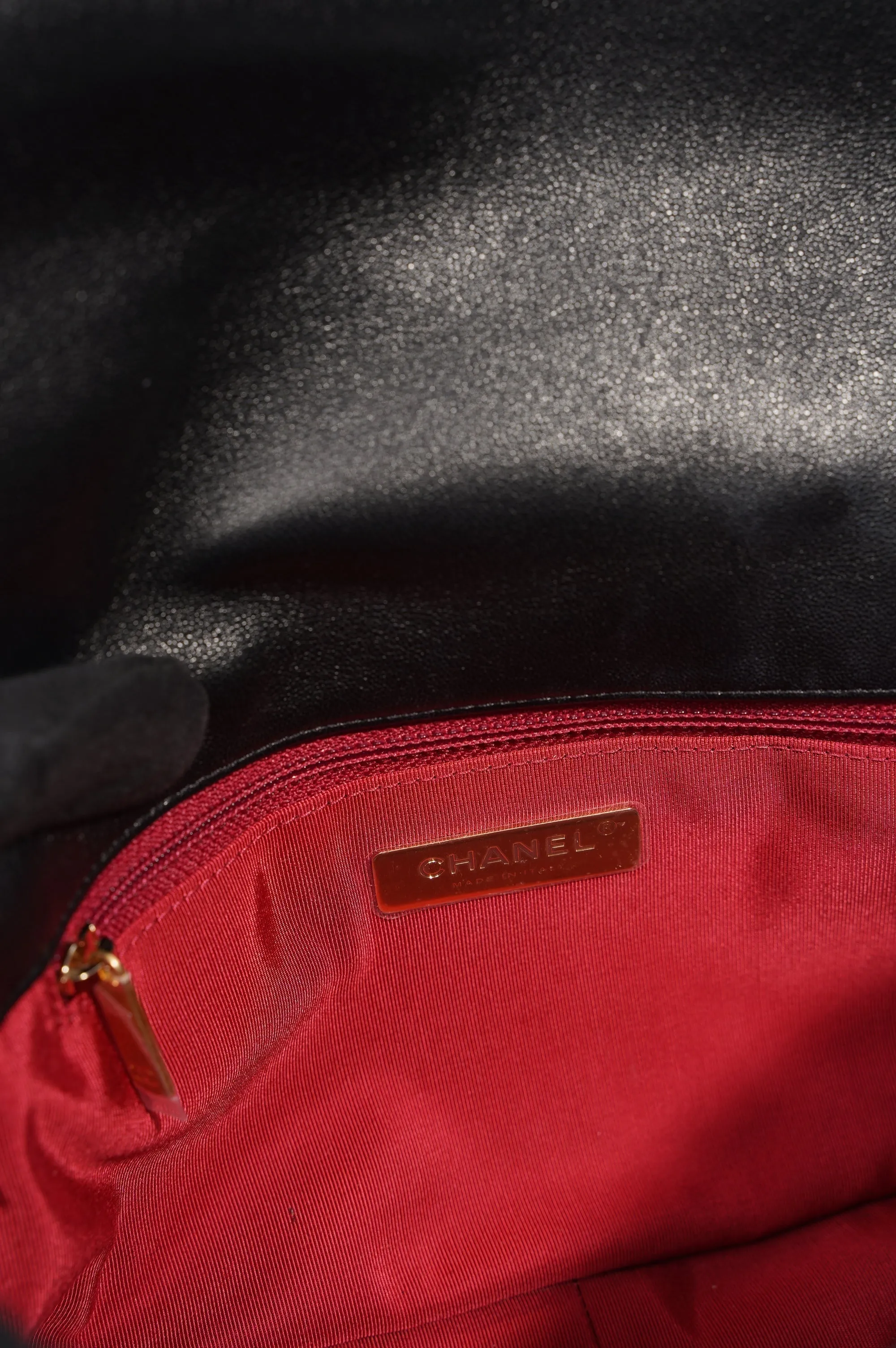 Chanel 19 Bag Black Lambskin Small