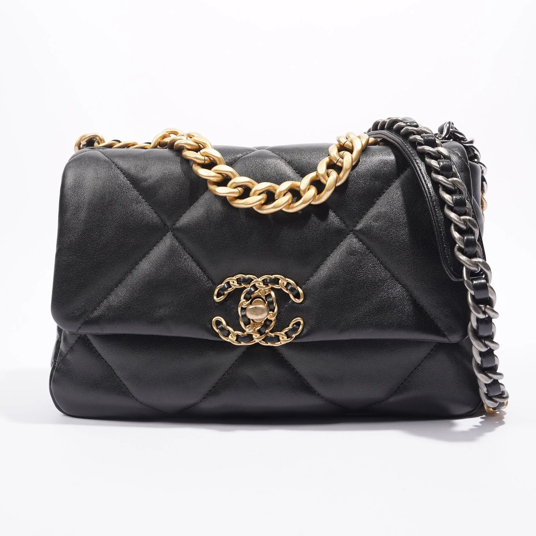 Chanel 19 Bag Black Lambskin Small