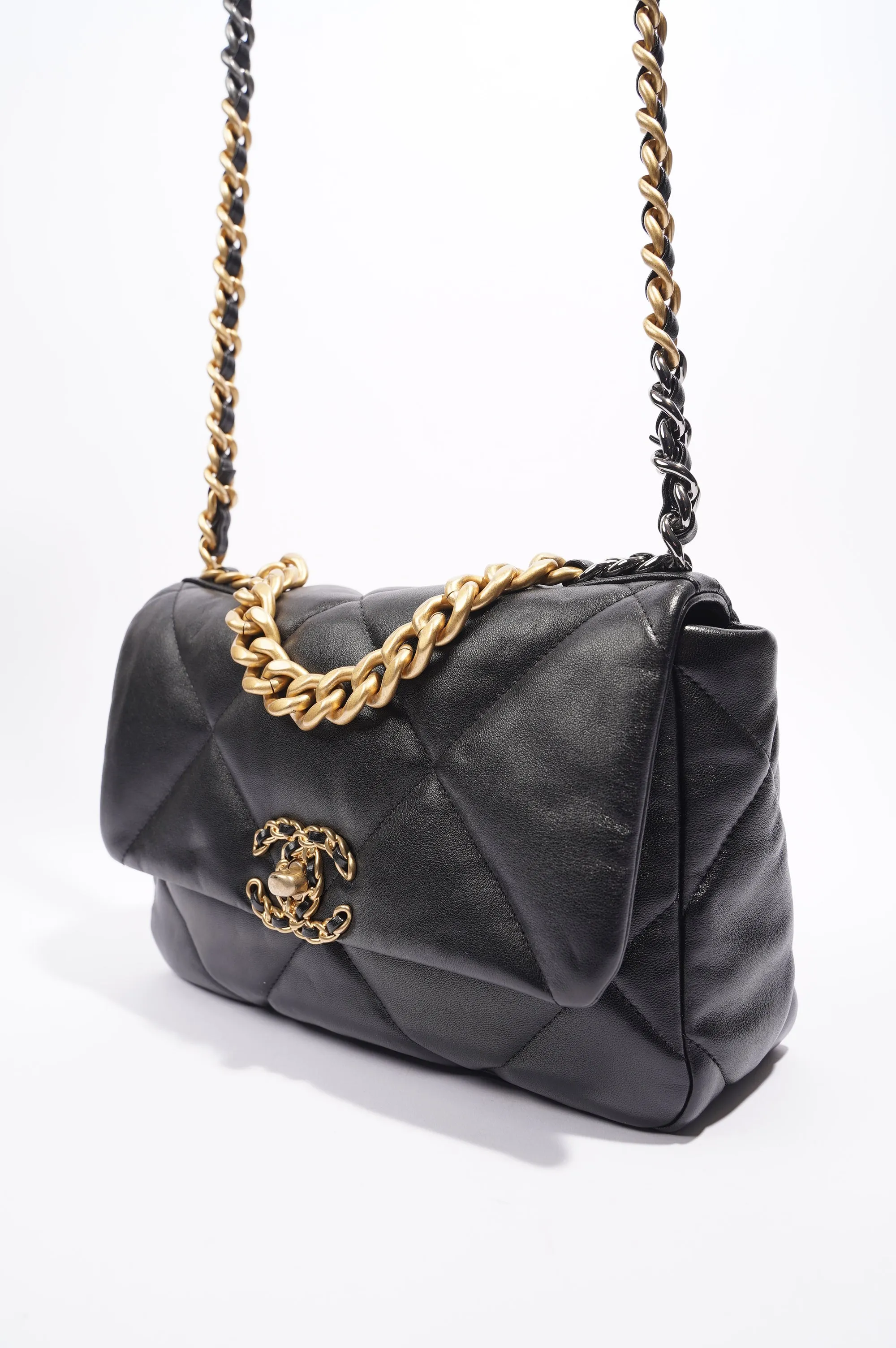 Chanel 19 Bag Black Lambskin Small