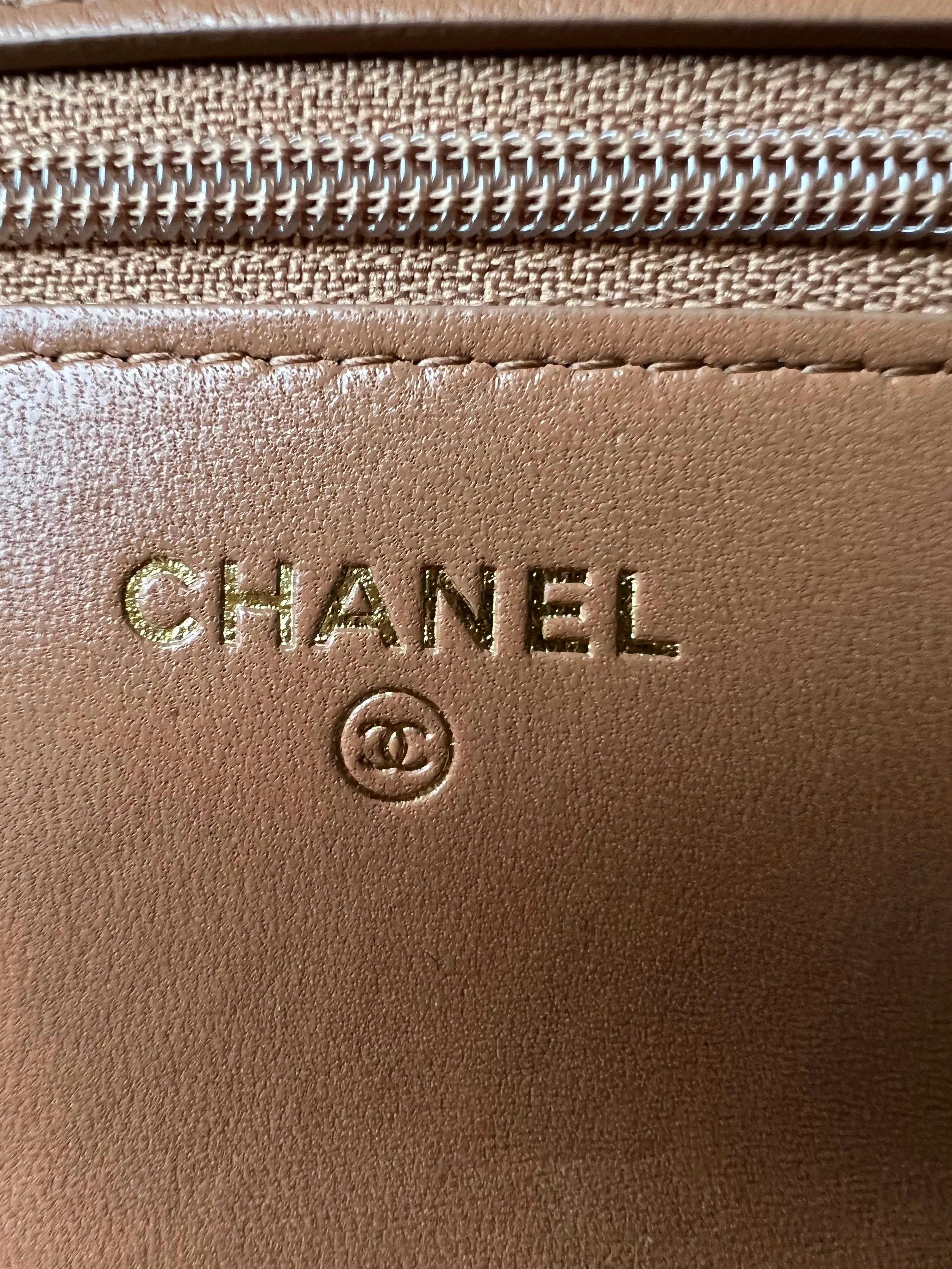 Chanel Caramel 19 Wallet on Chain