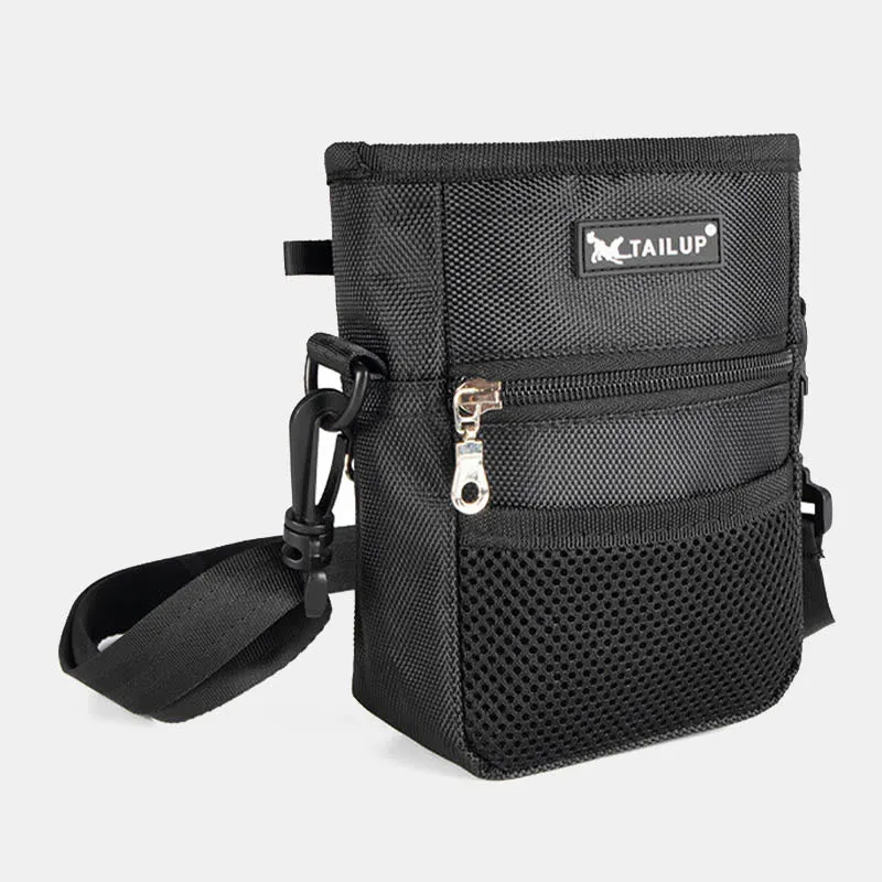 Dog Treat Bag Snack Container with Crossbody Strap Belt Loop