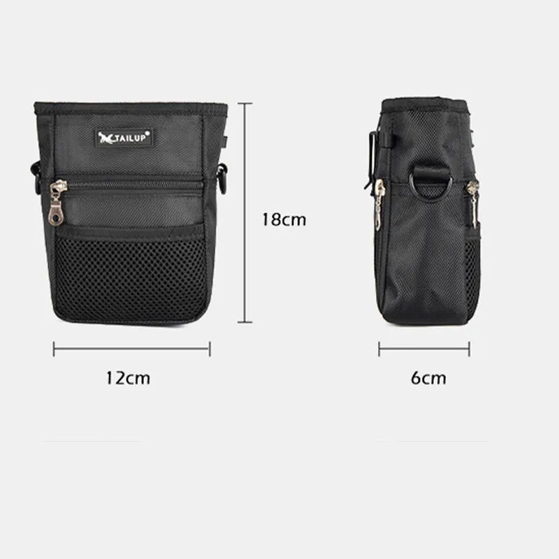 Dog Treat Bag Snack Container with Crossbody Strap Belt Loop