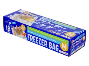 Double Zipper Freezer Bags M