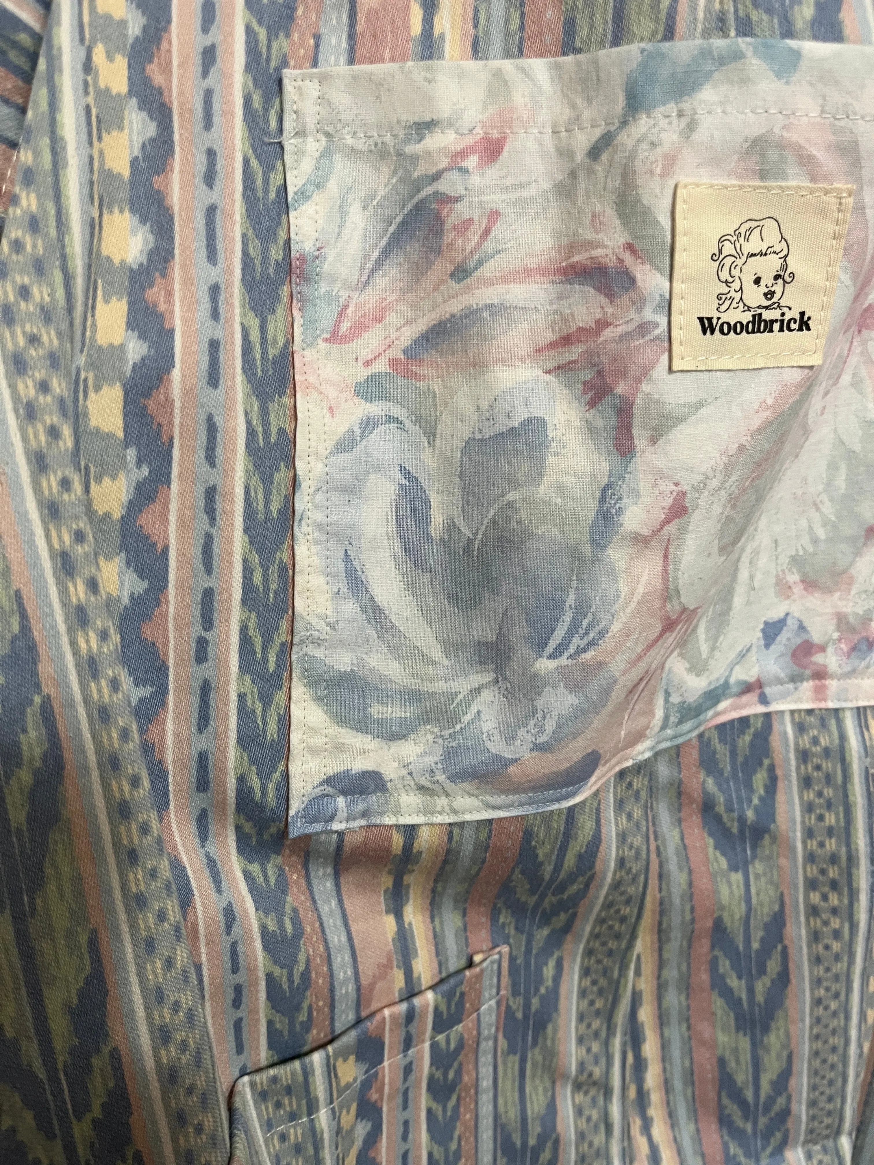 “Drawing with pastels” Adult Dungarees Large