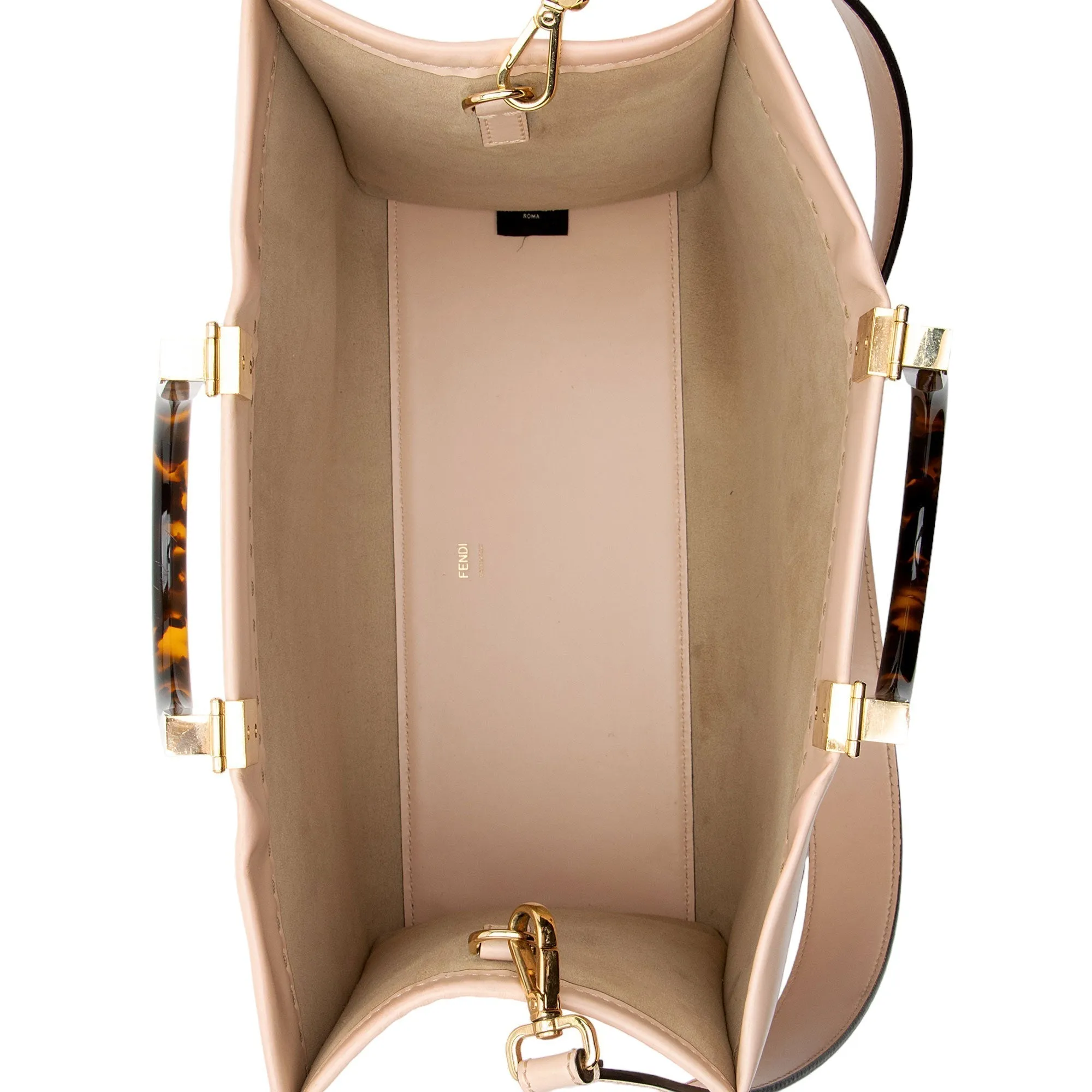 Fendi Leather Sunshine Medium Shopper Tote (SHF-TLlb2r)