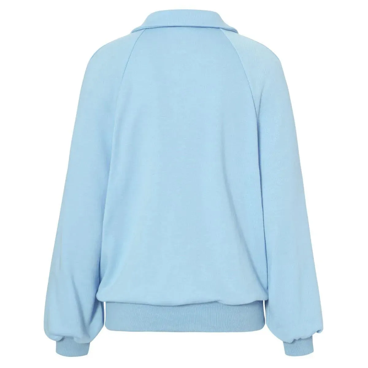 Long Sleeve Buttoned Sweatshirt