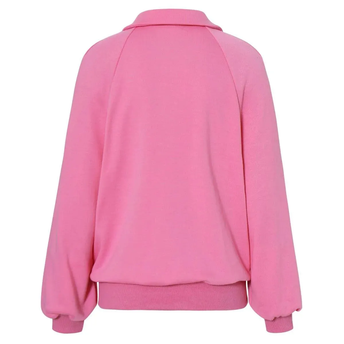 Long Sleeve Buttoned Sweatshirt