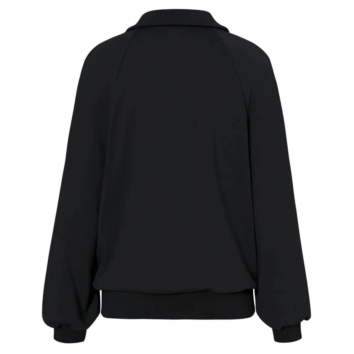 Long Sleeve Buttoned Sweatshirt