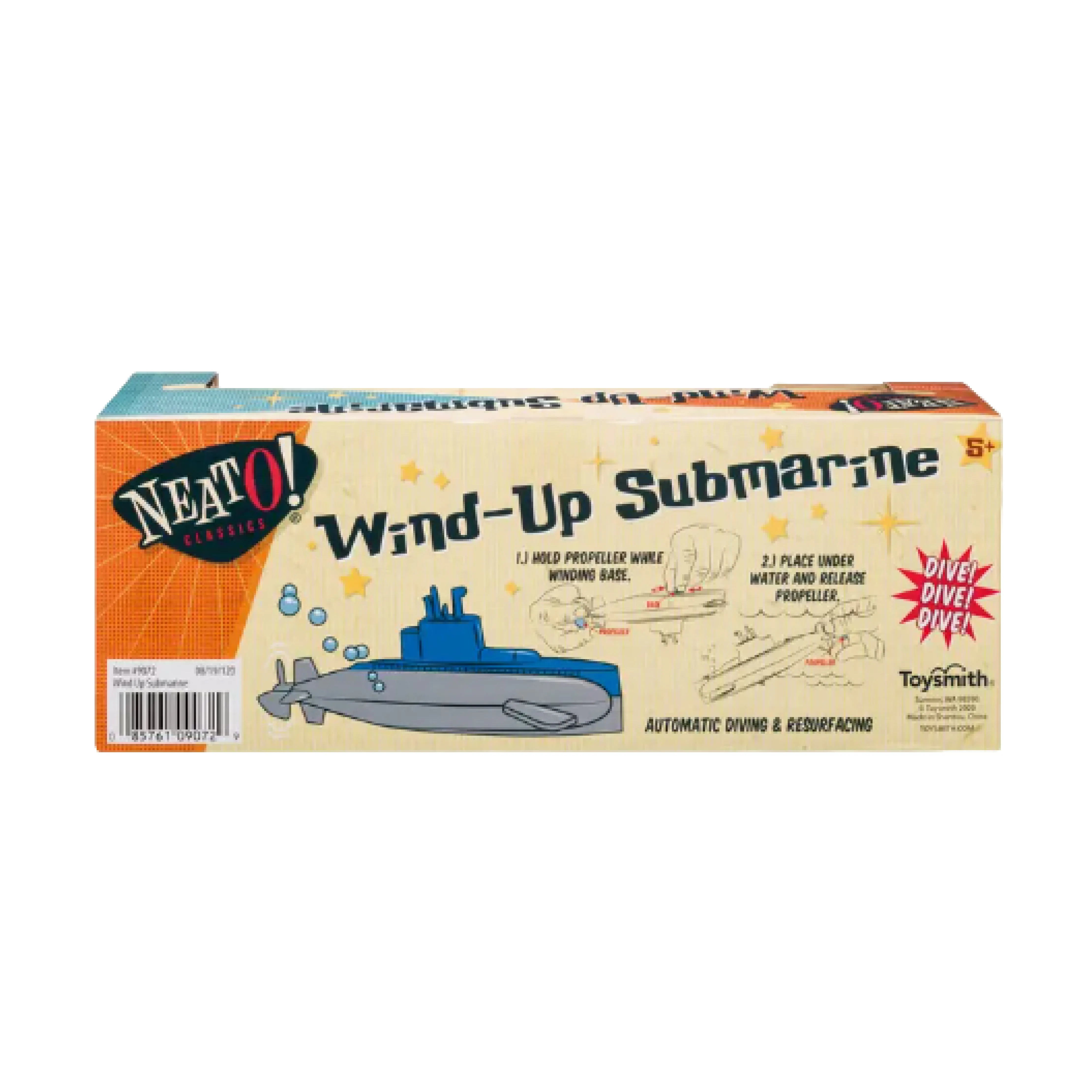 Neato! Classic Toys Wind Up Diving Submarine
