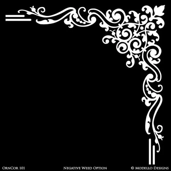 OrnCor101 Custom Corner Stencil