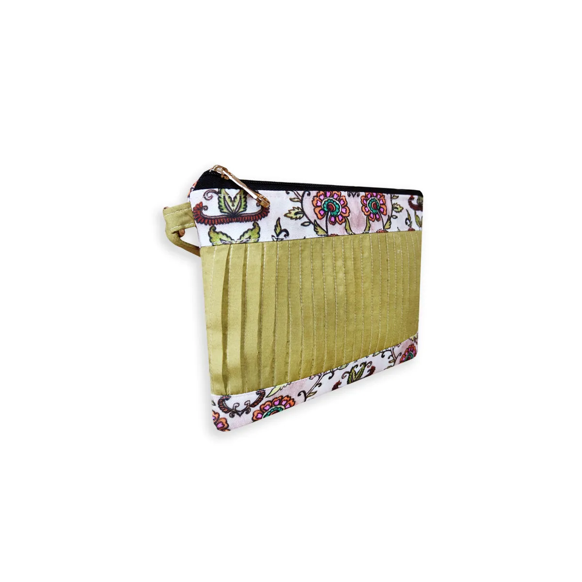 Pleated Green Sling Bag