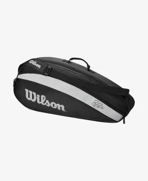 Wilson Roger Federer Team 3 Pack Black Racket Bag
